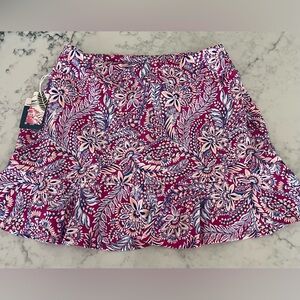 New Tommy Bahama Golf Skirt Athletic Bottom Ruffle Skort BELAIR PAISLEY Medium